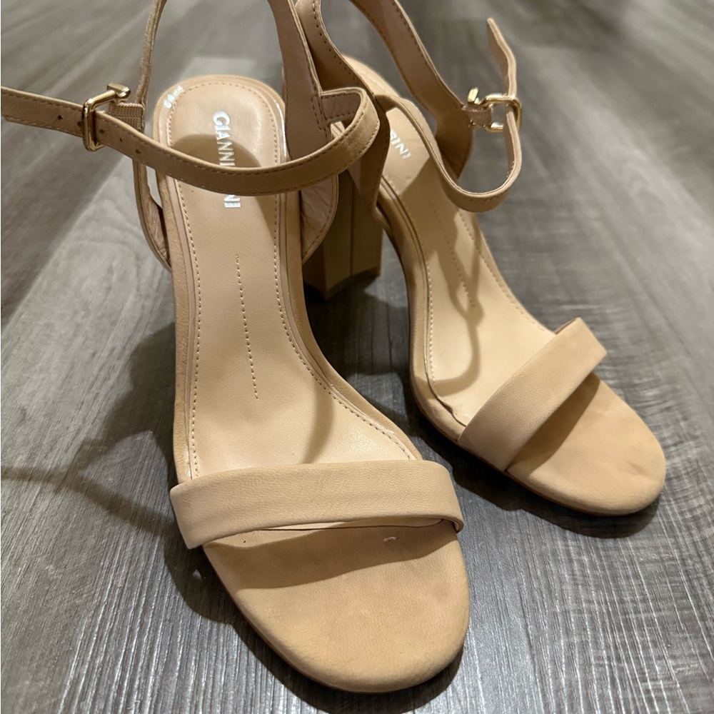Gianni Bini Nude Heeled Sandals